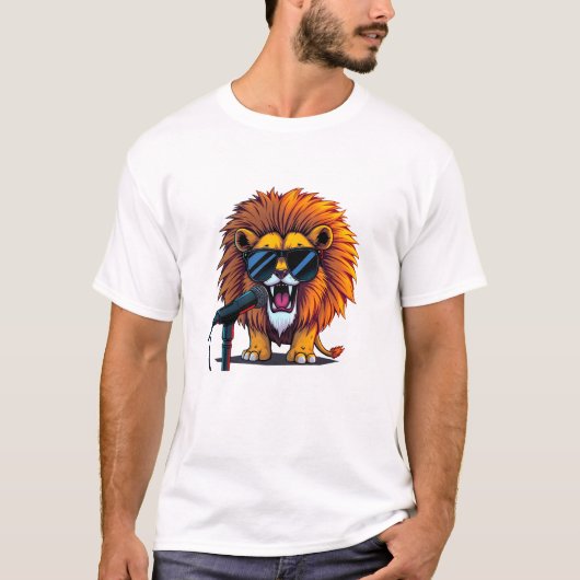 マイクールクでライオンの歌 Tシャツ (正面)