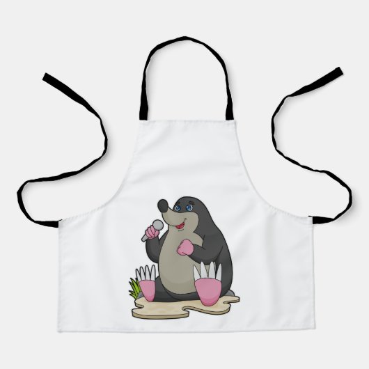 マイク付きモグラ エプロン (正面)