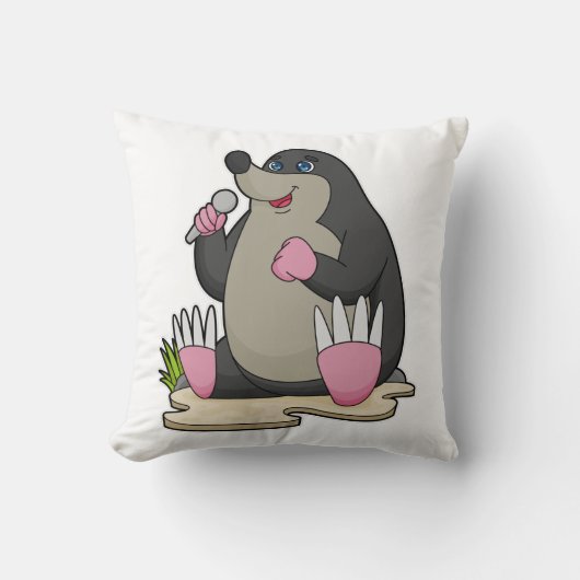 マイク付きモグラ クッション (正面)