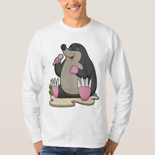 マイク付きモグラ Tシャツ (正面)