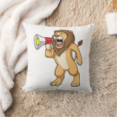 マイク付きライオン クッション (ブランケット)