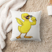 マイク付き歌手としてアヒル クッション (ブランケット)