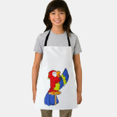 マイク付き歌手としてオウム エプロン (インサイチュ)