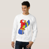 マイク付き歌手としてオウム スウェットシャツ (正面フル)