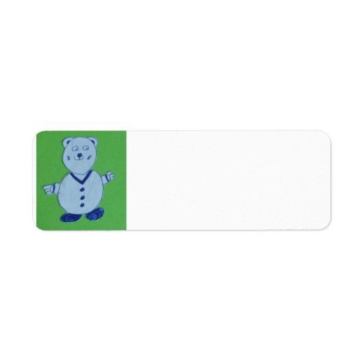 マイク差出人住所ラベル ラベル (正面)