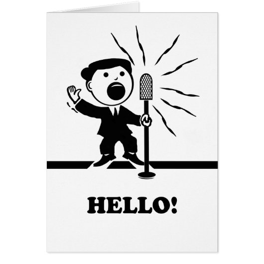 マイク考えーのヴィンテージアナウンサー (正面)