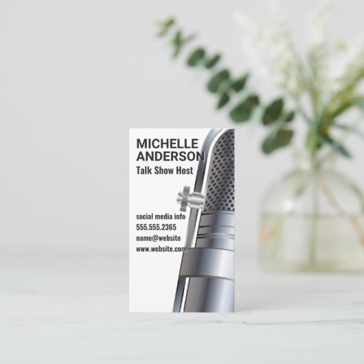 マイク金属 名刺 (スタンド正面)