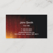 マイク録音スタジオ名刺 名刺 (裏面)