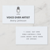 マイク録音装置クラシックエレガント装置 名刺 (正面/裏面)