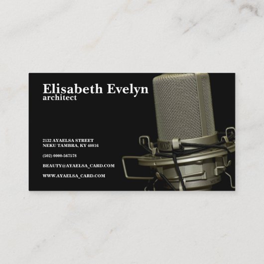 マイク音声音声 名刺 (裏面)