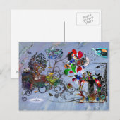 マイク音楽VIPデジタルコラージュを開く ポストカード (正面/裏面)