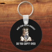 マイク・エコー・オスカー・ウイスキー・ハム・ラジオ・キャット キーホルダー (裏面)