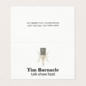 マイク/エンターテイメント/ポッドキャスト 名刺 (外部フラット)