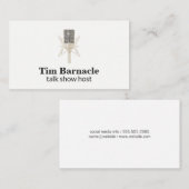 マイク/エンターテイメント/ポッドキャスト 名刺 (正面/裏面)