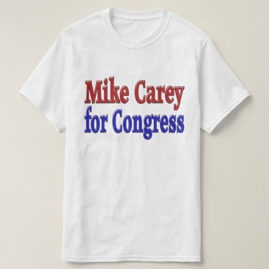 マイク・キャリー議員 Tシャツ (デザイン正面)