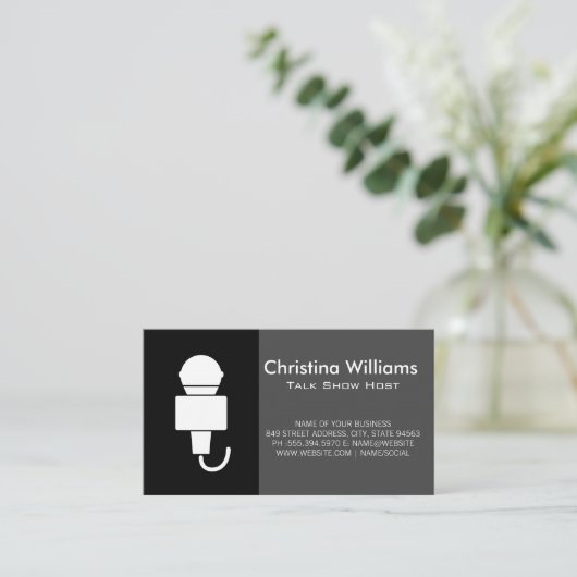 マイク シンガー トークショー 名刺 (スタンド正面)