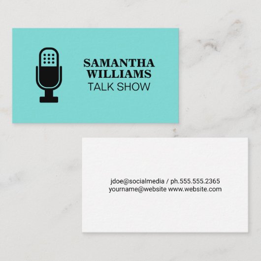 マイク | スピーカー 名刺 (正面/裏面)