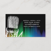 マイク | デジタルカラフルイコライザ 名刺 (裏面)