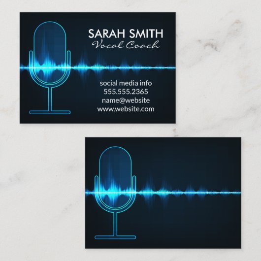 マイク |デジタル音波 名刺 (正面/裏面)