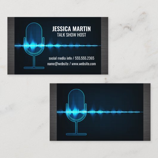 マイク |デジタル音波 名刺 (正面/裏面)