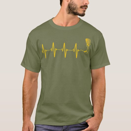マイク ハートビート 歌手 ラジオ 合唱団 歌唱 Tシャツ (正面)