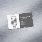 マイク |ブロガー マグネット名刺 (インサイチュ)