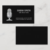 マイク |ブロガー | Podcastホスト 名刺 (正面/裏面)