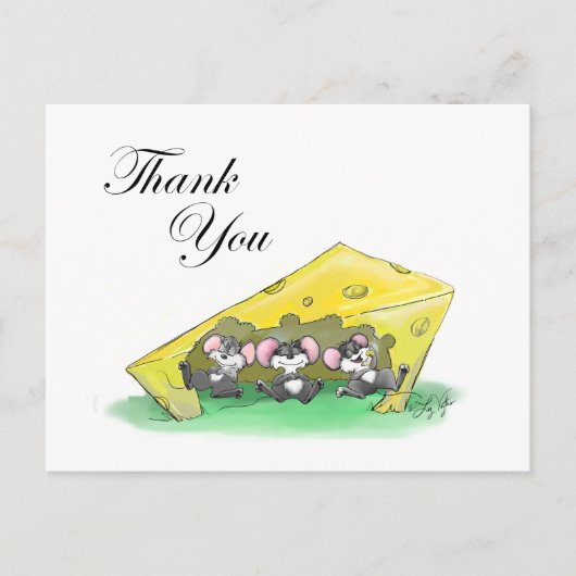 マイク、マック、モエの感謝祭 シーズンポストカード (正面)