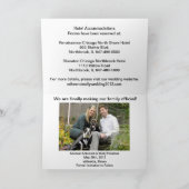 マイク＆モリーの結婚式 案内状 (内部)