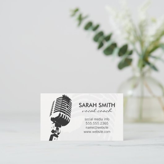 マイク 名刺 (スタンド正面)