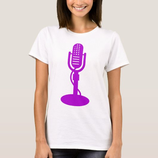 マイク - 紫 Tシャツ (正面)