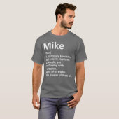 マイク 誕生日 名前入り ユニーク ギフト Tシャツ (正面フル)