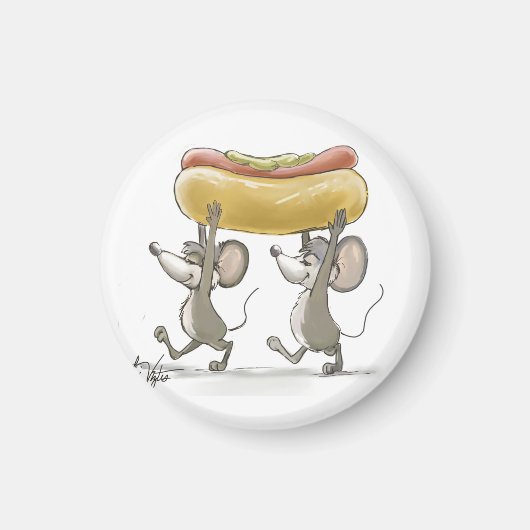 マイク&Macのピクニックマグネット マグネット (正面)