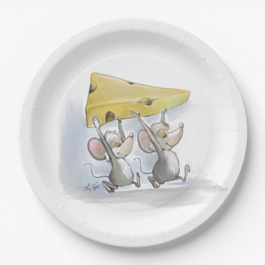 マイク&Macインザチーズ紙プレート ペーパープレート (正面)