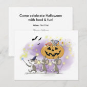 マイク、Mac&モエズハッピーハローウィンホリデイ 招待状 (正面/裏面)