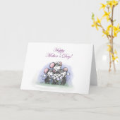 マイク、Mac、モーのお母さんの日 カード (黄色い花)