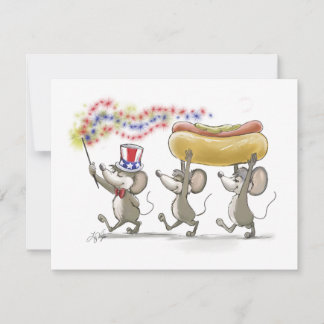 マイク、Mac&モーズハッピー7月4日招待状 招待状