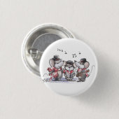 マイク、Mac、モーボタン付きキャロリング 缶バッジ (正面&裏面)