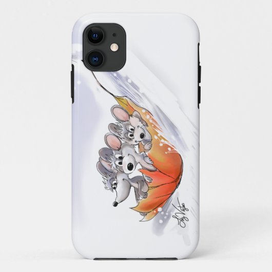 マイク・Mac・萌のウィンターホリデーケース Case-Mate iPhoneケース (裏面)