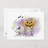マイク・Mac・萌のハッピーハローウィン シーズンポストカード (正面/裏面)