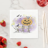 マイク・Mac・萌のハッピーハローウィン スタンダードランチョンナプキン (インサイチュ)