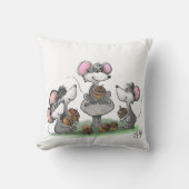 マイク・Mac・萌のハッピーファーザー・デイイラストレーション クッション (正面)