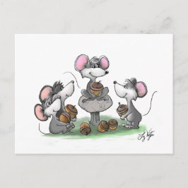 マイク・Mac・萌のハッピーファーザー・デイイラストレーション シーズンポストカード