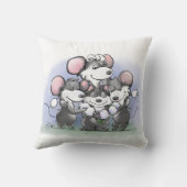 マイク・Mac・萌のハッピーマザーズデイイラストレーション クッション (裏面)