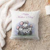 マイク・Mac・萌の幸せな母の日 クッション (ブランケット)