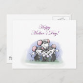 マイク・Mac・萌の幸せな母の日 シーズンポストカード (正面/裏面)