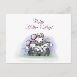 マイク・Mac・萌の幸せな母の日 シーズンポストカード