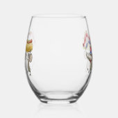 マイク・Mac・萌の幸せ7月4日 ステムなしワイングラス (右)