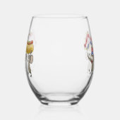 マイク・Mac・萌の幸せ7月4日 ステムなしワイングラス (左)