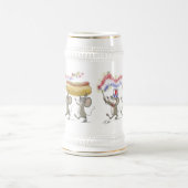 マイク、Mac、萌の7月4日の夜ピクニックスタイン ビールジョッキ (中央)